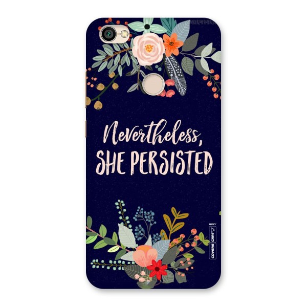 She Persisted Back Case for Redmi Y1 2017