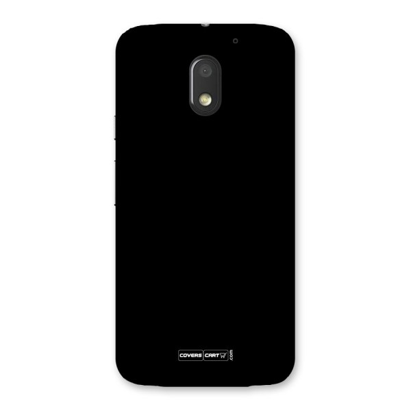 Simple Black Back Case for Moto E3 Power