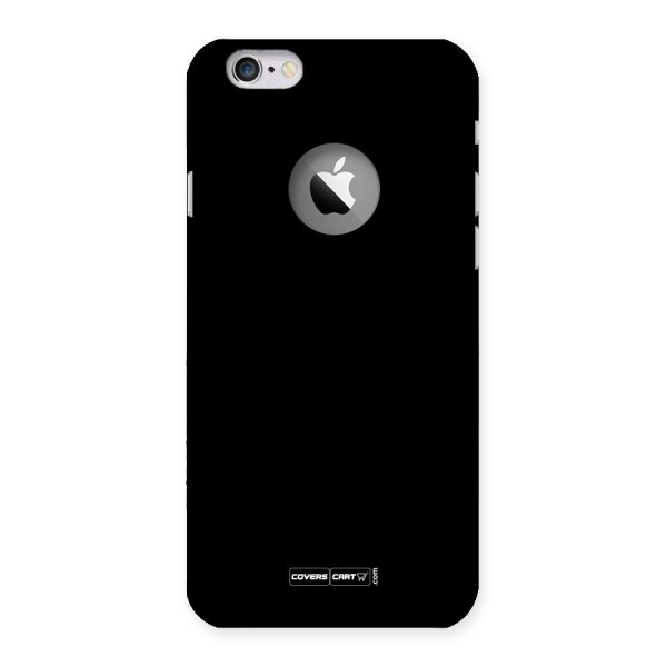 Simple Black Back Case for iPhone 6 Logo Cut