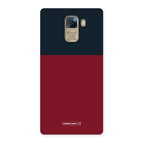 Maroon and Navy Blue Back Case for Honor 7