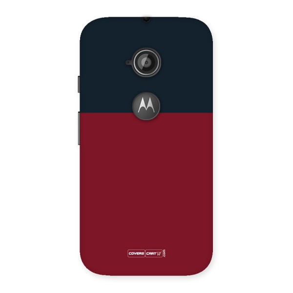 Maroon and Navy Blue Back Case for Moto E 2nd Gen
