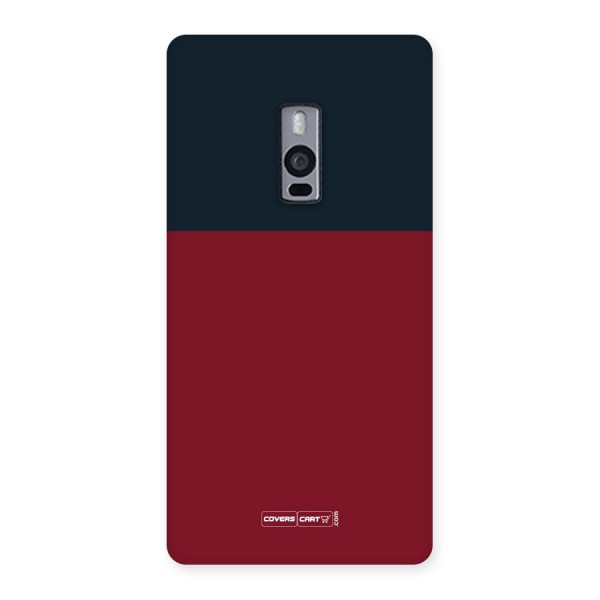 Maroon and Navy Blue Back Case for Oneplus Two