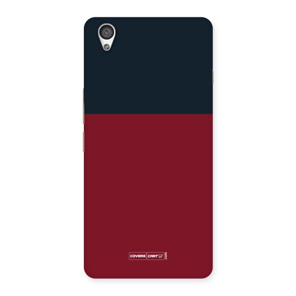 Maroon and Navy Blue Back Case for Oneplus X