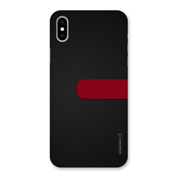 Single Red Stripe Back Case for iPhone X