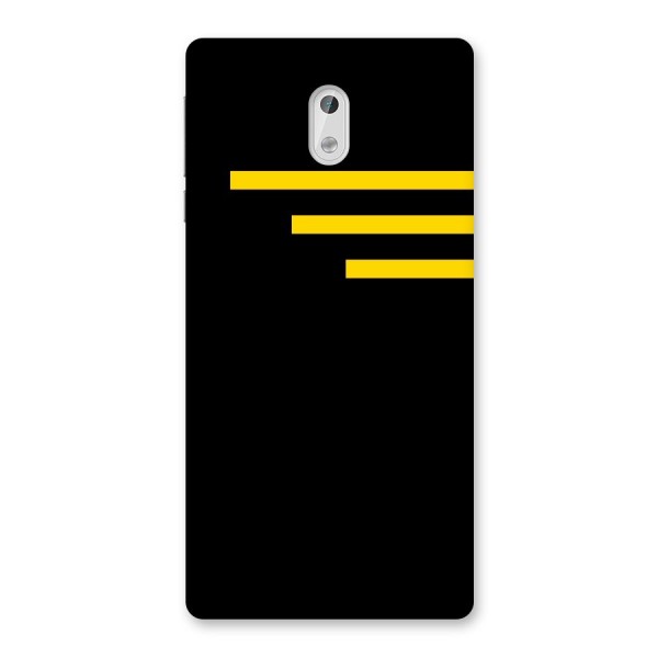 Sports Yellow Stripes Back Case for Nokia 3