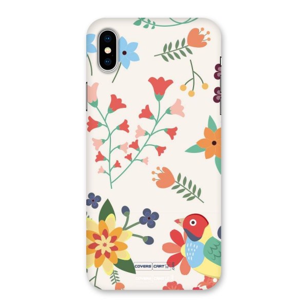 Spring Flowers Back Case for iPhone X