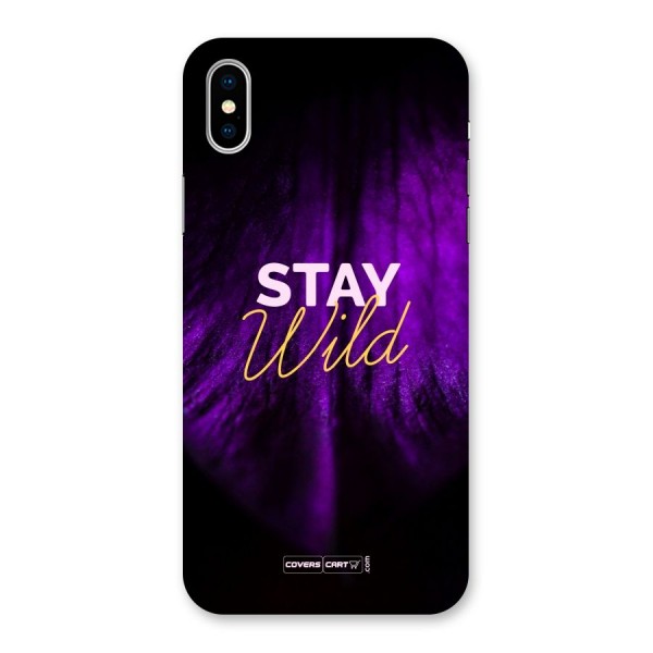 Stay Wild Back Case for iPhone X