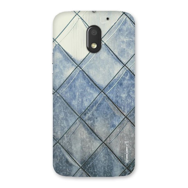 Steel Blue Pattern Back Case for Moto E3 Power