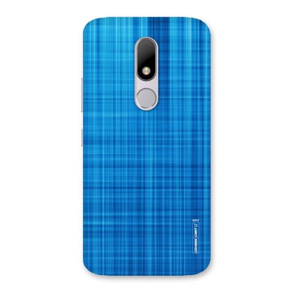Stripe Blue Abstract Back Case for Moto M