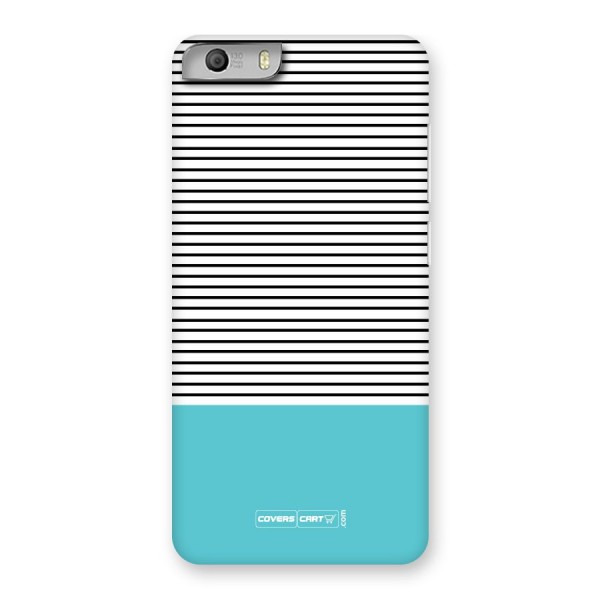 Deep Sky Blue Stripes Back Case for Canvas Knight 2