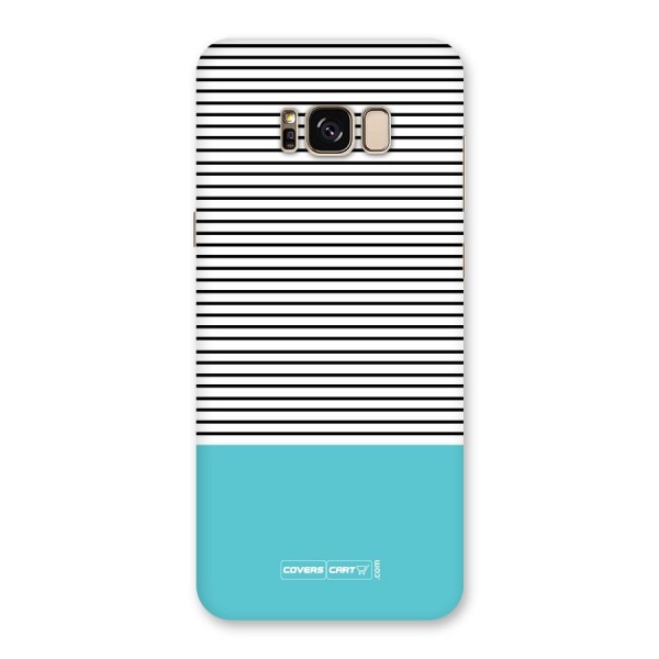 Deep Sky Blue Stripes Back Case for Galaxy S8 Plus