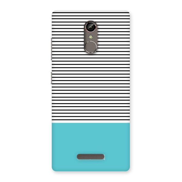 Deep Sky Blue Stripes Back Case for Gionee S6s