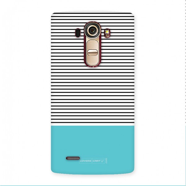 Deep Sky Blue Stripes Back Case for LG G4