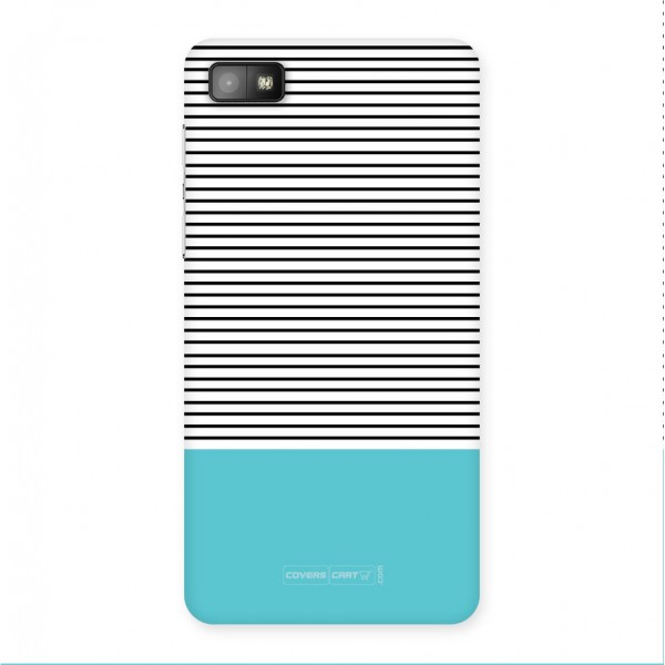 Deep Sky Blue Stripes Back Case for Z10