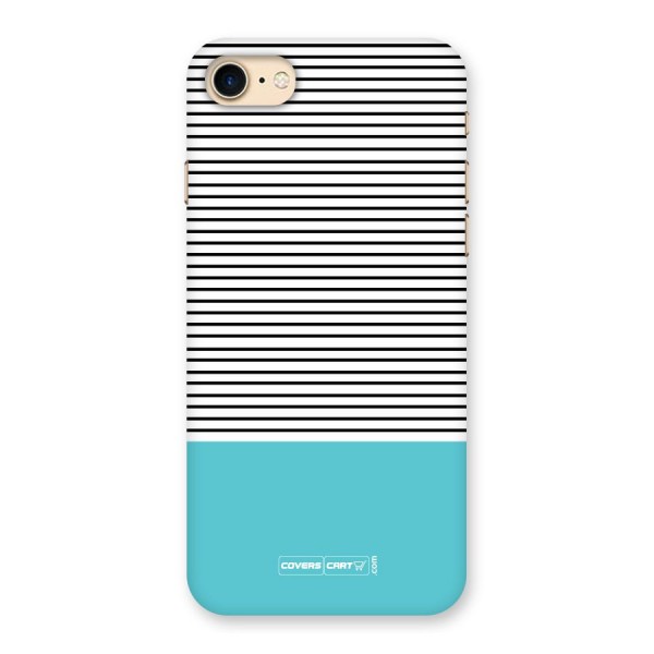 Deep Sky Blue Stripes Back Case for iPhone 7