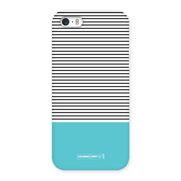 Deep Sky Blue Stripes Back Case for iPhone SE