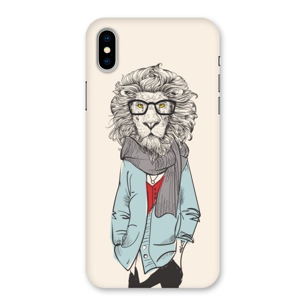 Stylish Lion Back Case for iPhone X