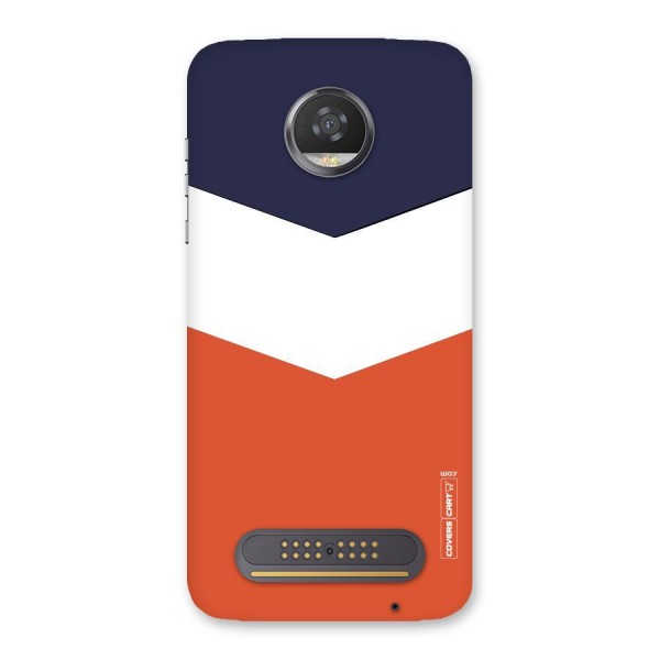 Three Colour Pattern Back Case for Moto Z2 Play
