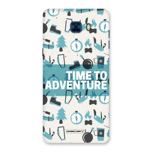 Time To Adventure Blazing Blue Back Case for Galaxy C7 Pro