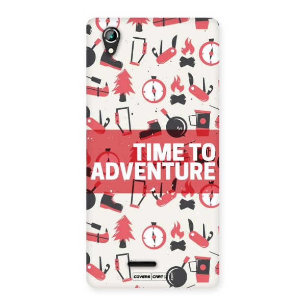 Time To Adventure Radiant Red Back Case for Lava Iris 800