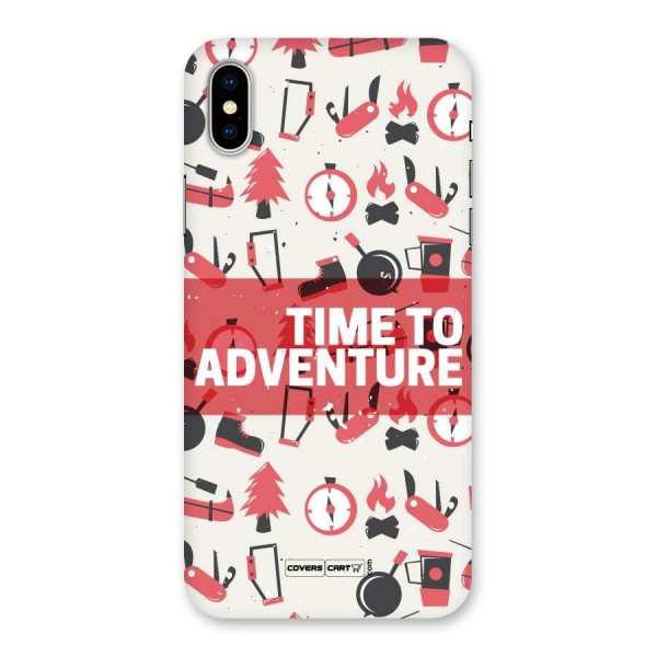 Time To Adventure Radiant Red Back Case for iPhone X