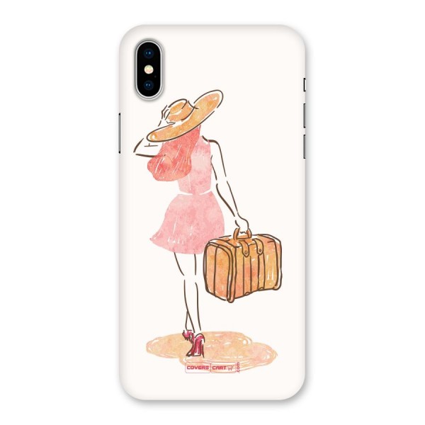Travel Girl Back Case for iPhone X