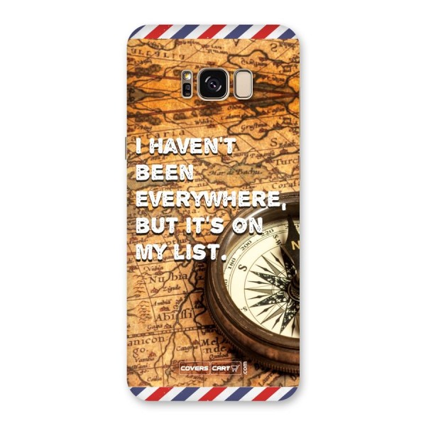 Travel Map Back Case for Galaxy S8 Plus