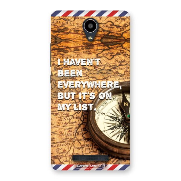 Travel Map Back Case for Redmi Note 2