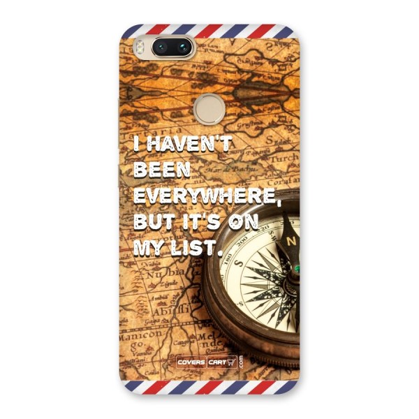 Travel Quote Back Case for Mi A1