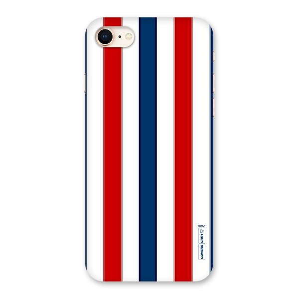 Tricolor Stripes Back Case for iPhone 8