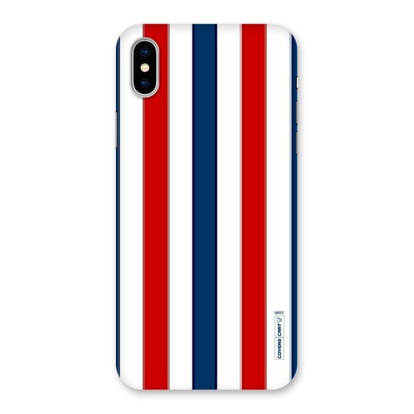 Tricolor Stripes Back Case for iPhone X