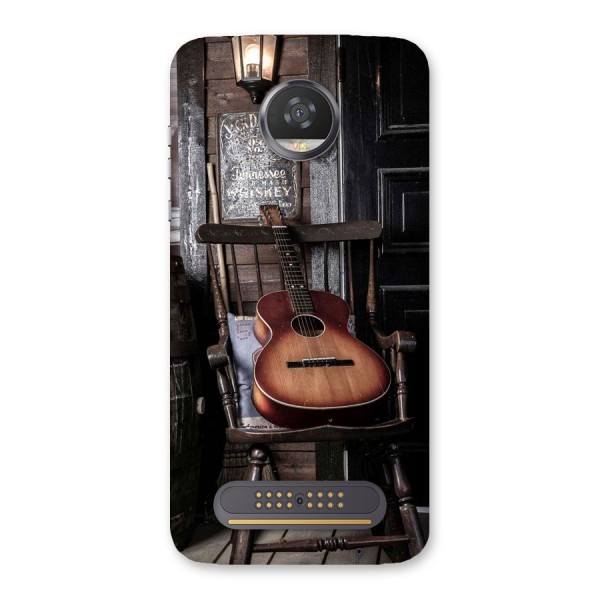 Vintage Chair Guitar Back Case for Moto Z2 Play