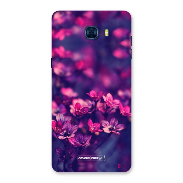 Violet Floral Back Case for Galaxy C7 Pro