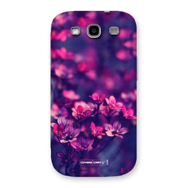 Violet Floral Back Case for Galaxy S3