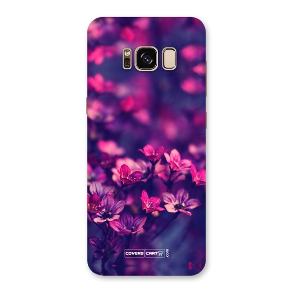 Violet Floral Back Case for Galaxy S8