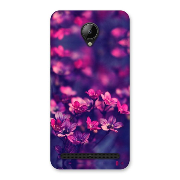 Violet Floral Back Case for Lenovo C2