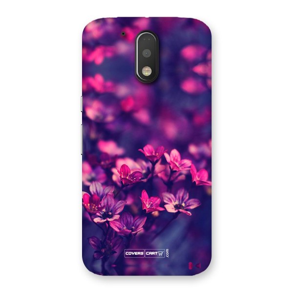 Violet Floral Back Case for Motorola Moto G4 Plus
