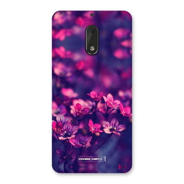 Violet Floral Back Case for Nokia 6