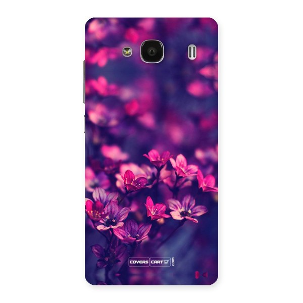 Violet Floral Back Case for Redmi 2 Prime