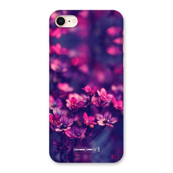 Violet Floral Back Case for iPhone 8