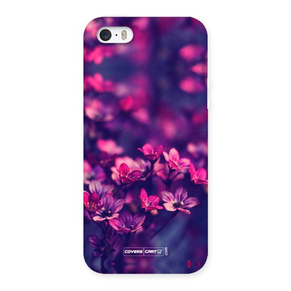 Violet Floral Back Case for iPhone SE