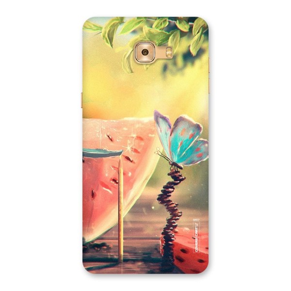 Watermelon Butterfly Back Case for Galaxy C9 Pro