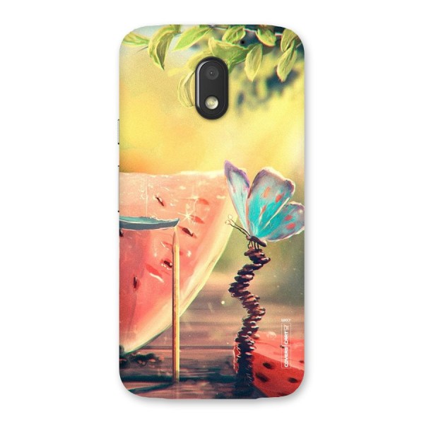 Watermelon Butterfly Back Case for Moto E3 Power