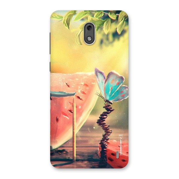 Watermelon Butterfly Back Case for Nokia 2