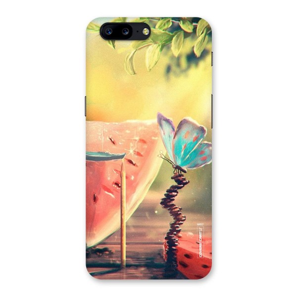 Watermelon Butterfly Back Case for OnePlus 5