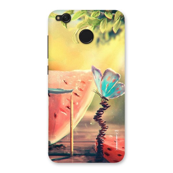 Watermelon Butterfly Back Case for Redmi 4