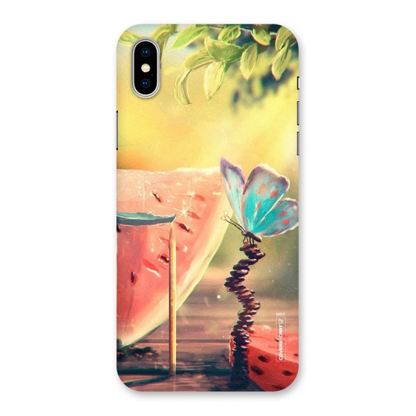 Watermelon Butterfly Back Case for iPhone X