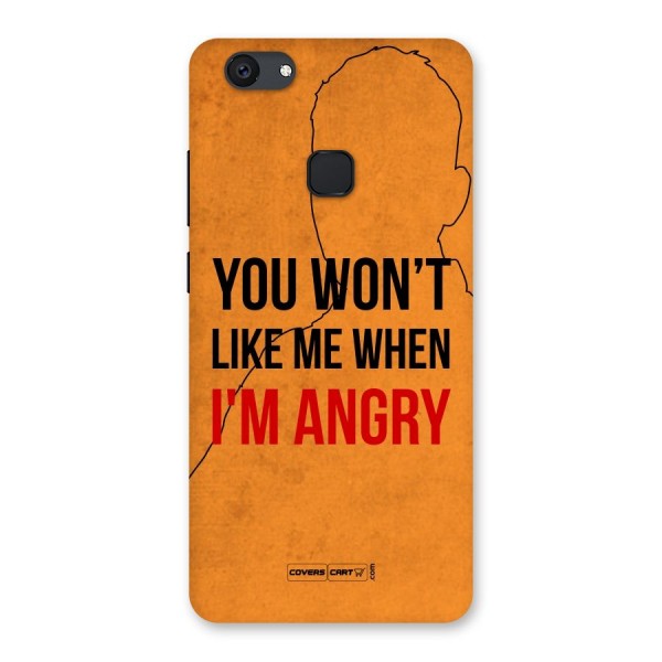 When I M Angry Back Case for Vivo V7 Plus