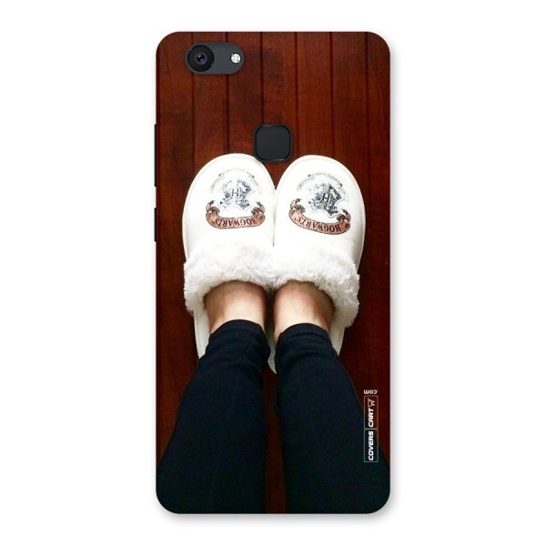 White Feets Back Case for Vivo V7 Plus