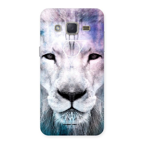 White Lion Back Case for Galaxy J2